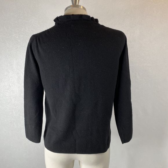 Neiman Marcus Women's Sz Med Black Cashmere Sweater - Picture 4 of 7